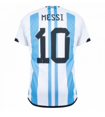 Argentina Lionel Messi #10 Hemmatröja VM 2022 Korta ärmar